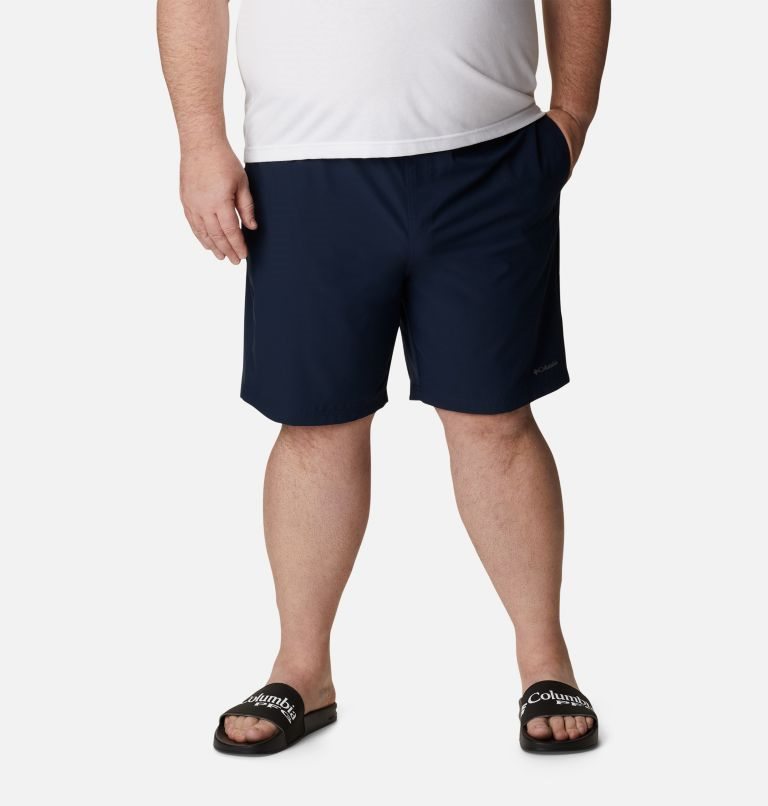 Men\'s Columbia Summertide Stretch Shorts Navy | Plus Size CA-P4CA8
